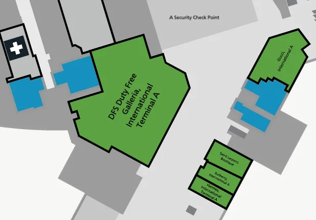 DFS Duty Free Galleria map location
