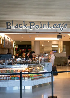 Black Point Cafe storefront in Terminal 2